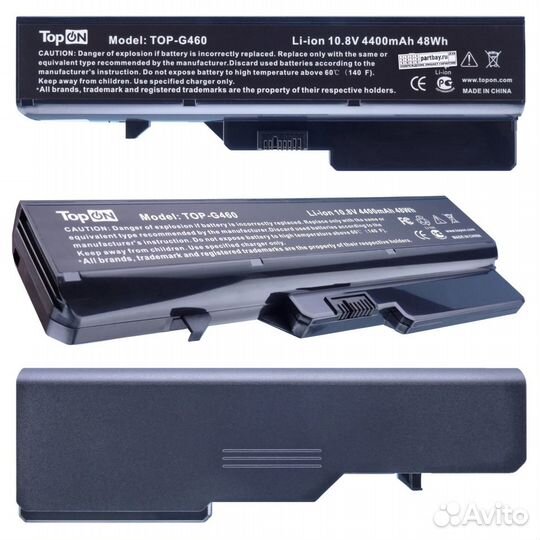 Аккумулятор TOP-G460 10.8V 4400mAh 49Wh для ноутбу