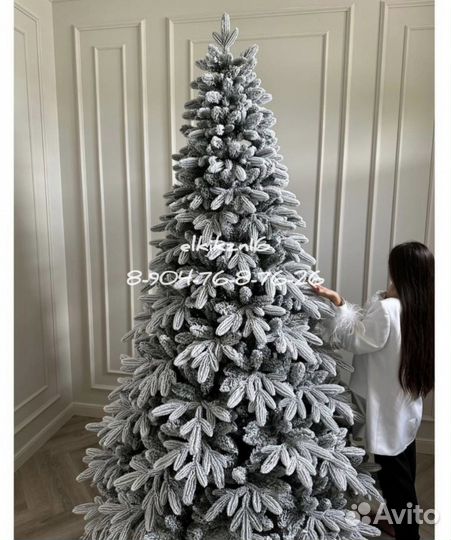 Елка искусственная литая заснеженная