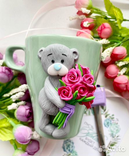 Мишка тедди кружка