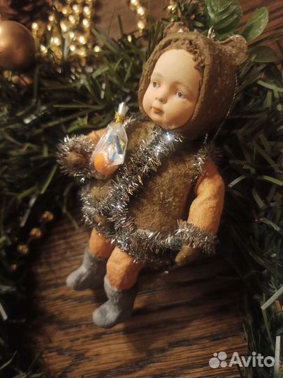 Ватная новогодняя игрушка