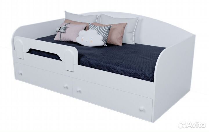 Детская кровать с ящиками 90х190