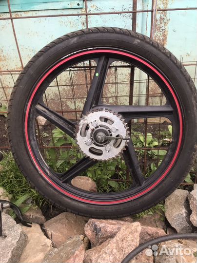 Колесо заднее с резиной irbis 150