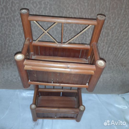 Кувшин береста, газетница шкафчик дерево СССР от