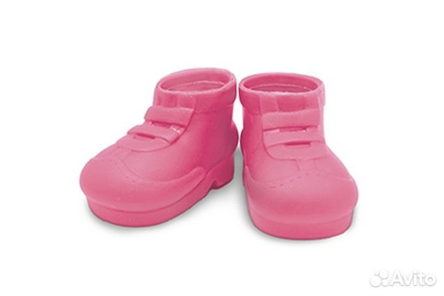 Ботинки резиновые 7,5см*4,5см., пара, цв. розовый