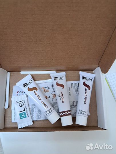 Не вскрытые краски для бровей и ресниц InLei