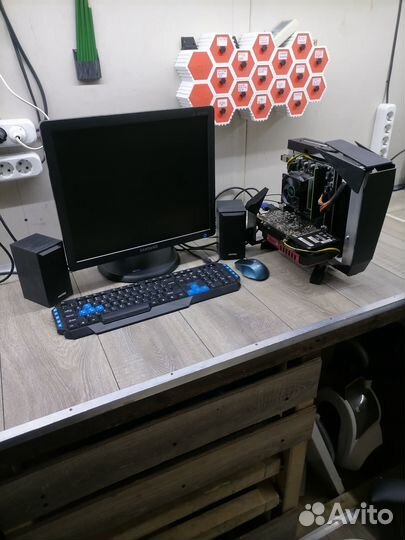 Игровой пк полный комплект с монитором