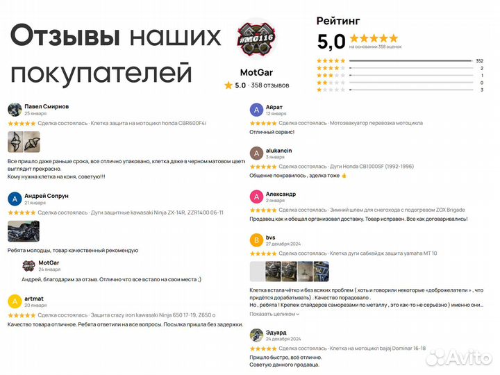 Дуги защитные на мотоцикл yamaha FZ400