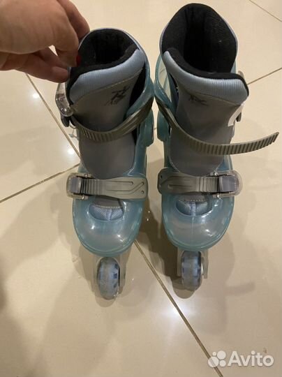 Ролики раздвижные детские 27-30+защита