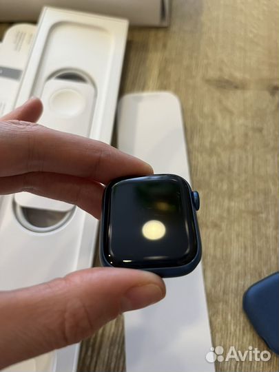 Часы apple watch 7 41 mm синие