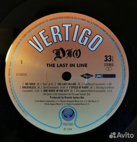 Винил Dio – The Last In Line Remastered Vinyl