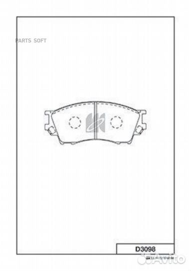 Kashiyama D3098 Колодки mazda xedos 9,B-serie 93