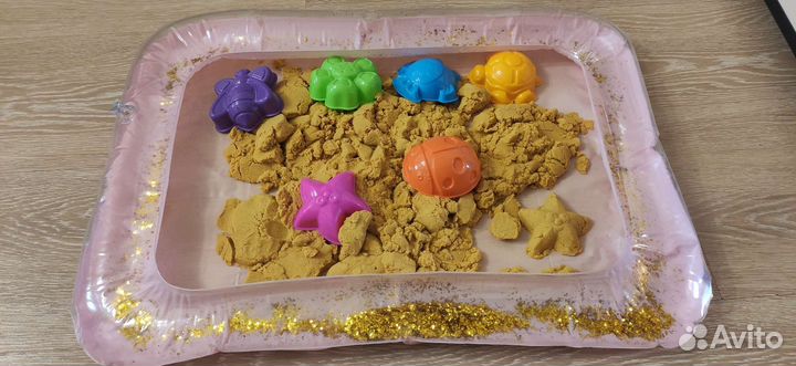 Кинетический песок с песочницей