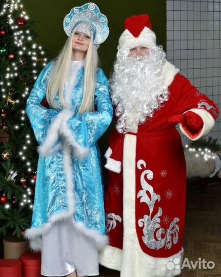 Костюм деда мороза и снегурочки оптом/розница