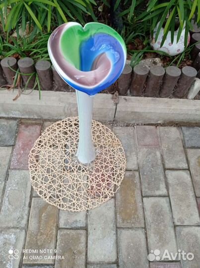 Вазы из цветного стекла СССР 50 см