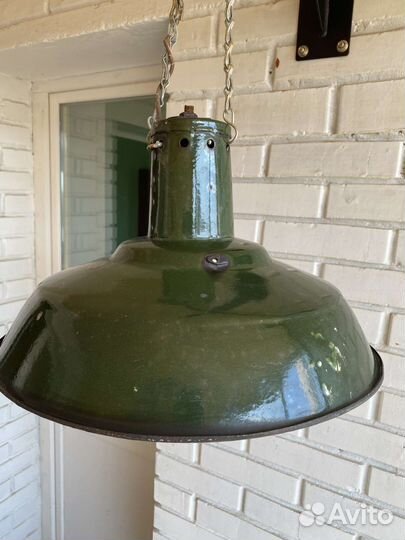 Светильник шляпа уличный эмалированный СССР