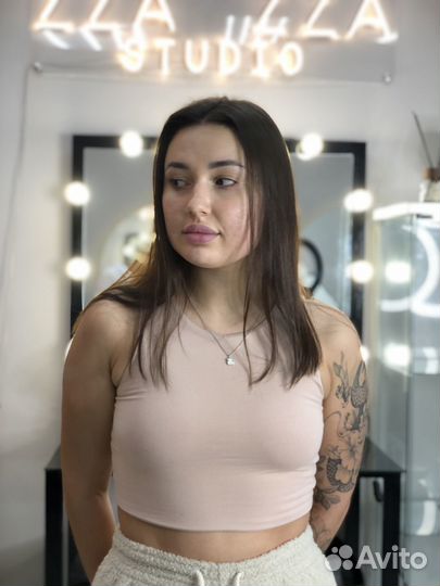 Наращивание натуральных волос модель