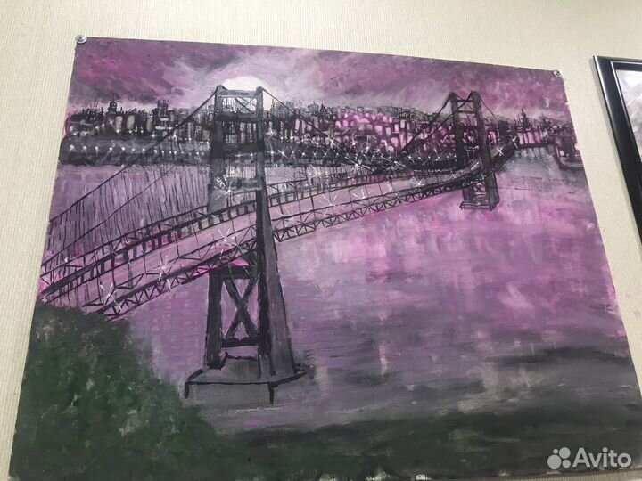 Картина ночной город