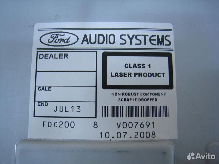 Магнитола Ford Mondeo 4 (CA2) 2008