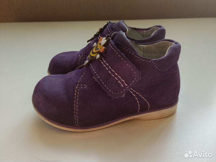 Ботинки демисезонные кожаные для 21 размер