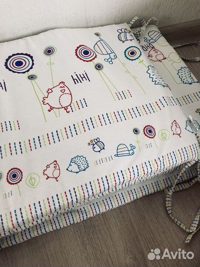 Детское постельное белье + бортики для кроватки