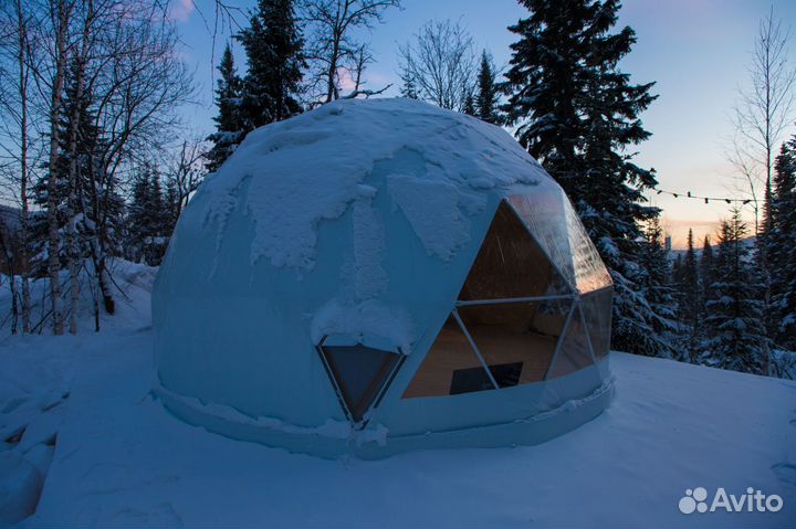 Геокупол Шатер Зима 8 метров