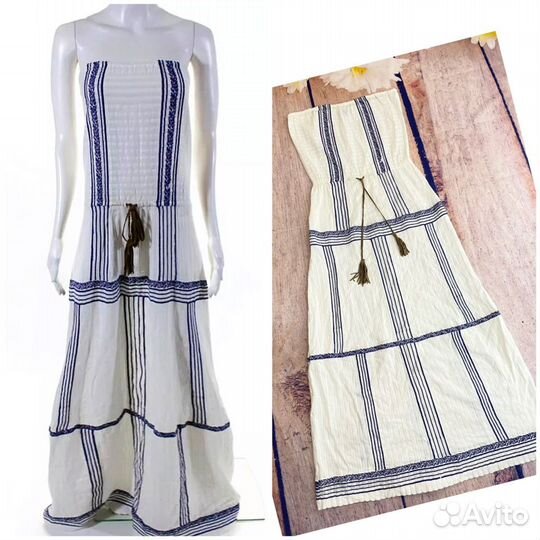 Сарафан в стиле бохо шик. Хенд мейд. M/L