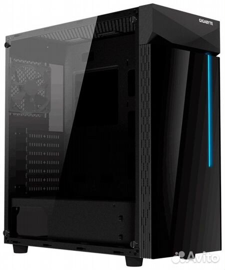 Корпус gigabyte C200 glass черный GB-C200G