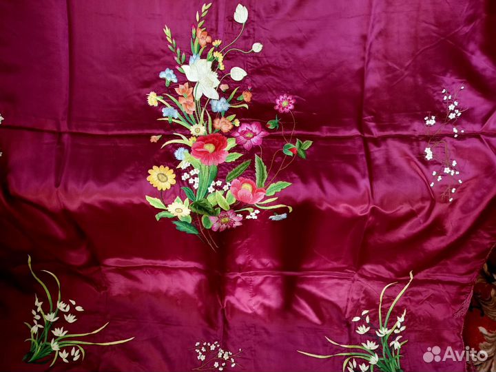 Покрывало шёлковое. Вьетнам. 80-е г СССР