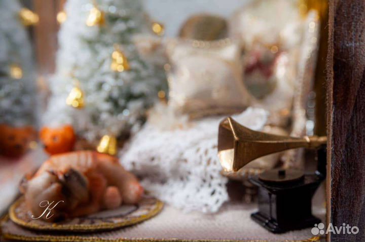 Фонарь декоративный (золото)