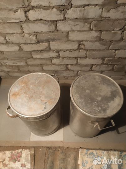 Фляги бидоны алюминиевые 40 литров, 30 литров