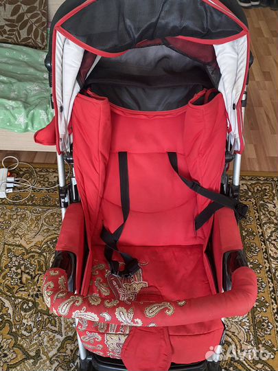 Детская коляска Capella S-803WF Сибирь (красный)