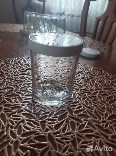 Банки стеклянные для йогурта