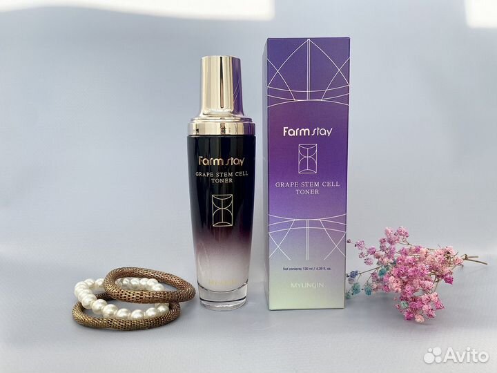 Тонер для лица FarmStay Grape stem cell Оригинал