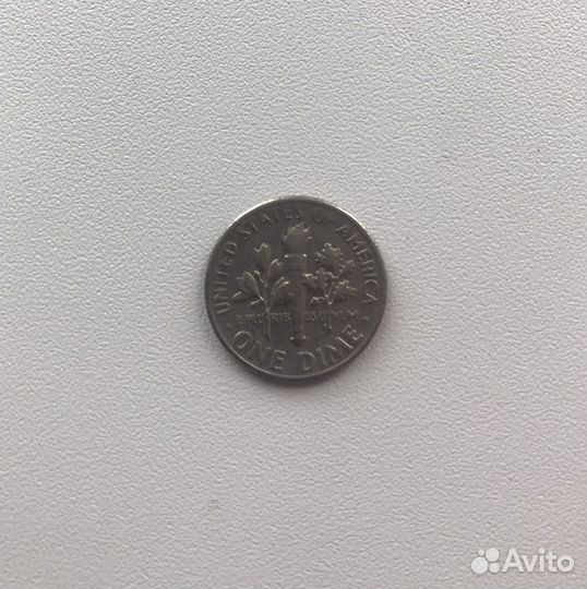 Монета 10 центов (1 дайм) США.1967 г