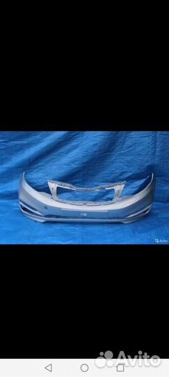 Бампер Kia Rio 3 2015+ в цвет серебристый RHM