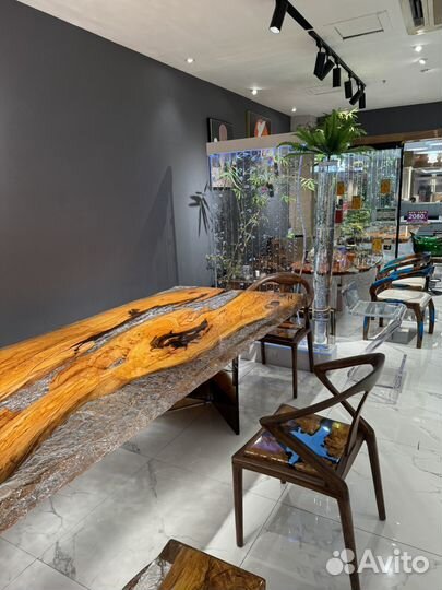 Столы стулья из эбоксидной смолы