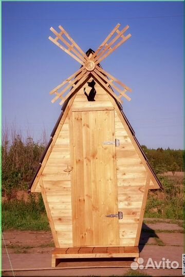 Дачный туалет деревянный SOX560