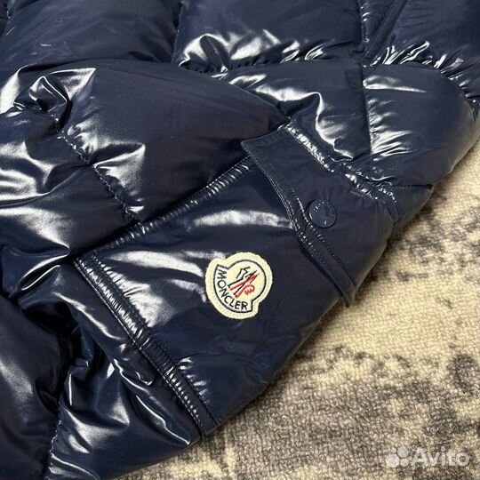 Пуховик moncler maya синий