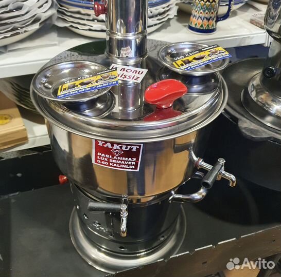 Самовар на дровах (турецкий)