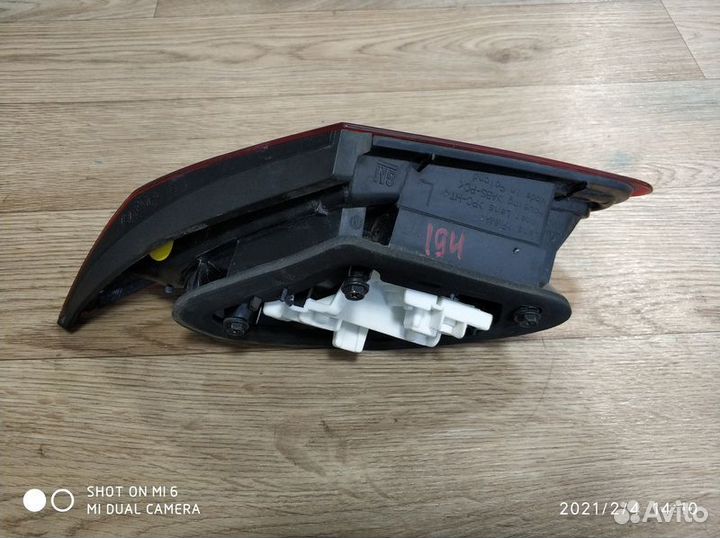 Фонарь задний внутр. правый Опель Астра J