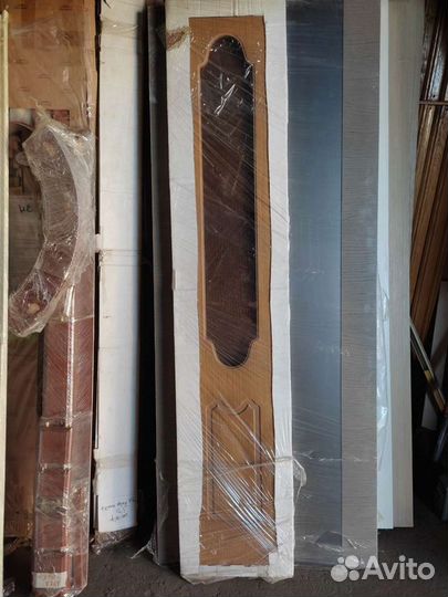 Двери Шпон дуб, орех, макоре новые 400*2000