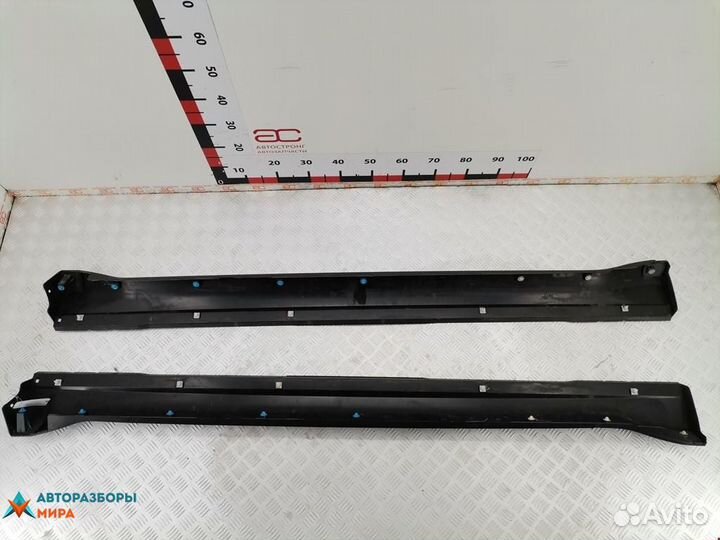 Накладка на порог Mitsubishi Outlander 2006