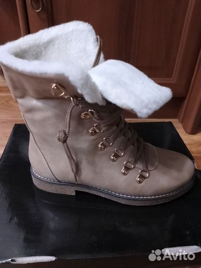 Ботинки женские зимние 36р,кож/зам