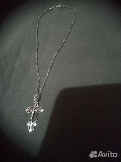 Цепочка и крестик серебро