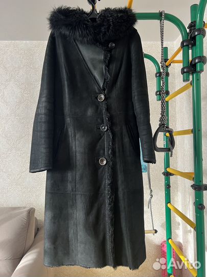 Дубленка натуральная женская б/у 48 50