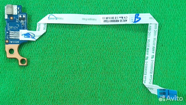 Плата кнопки включения HP 15-a