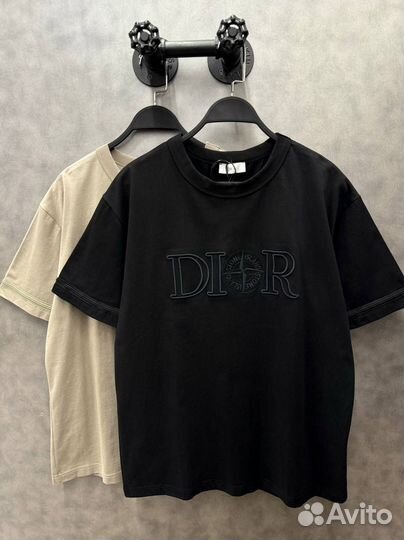 Футболка dior& stone island