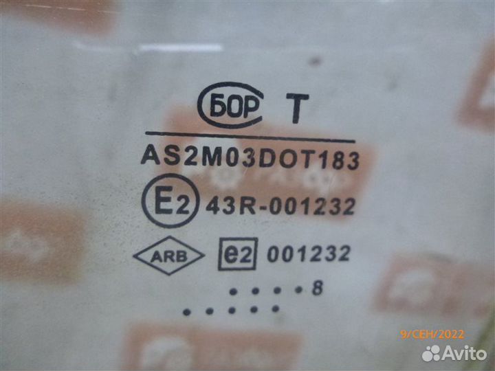 Стекло двери переднее левое Renault Logan LS0A K7J