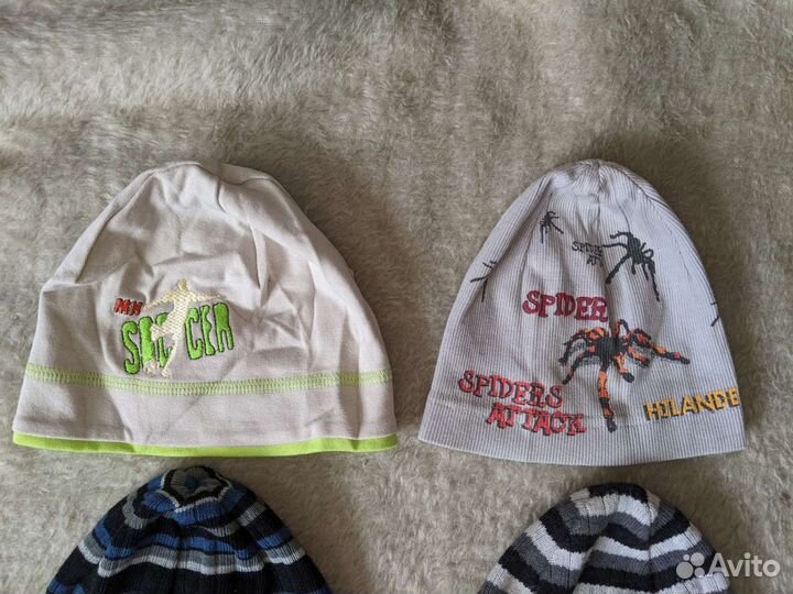 Шапки 48-52 на весну-осень для мальчика