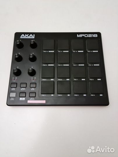 USB/midi-контроллер akai PRO MPD218